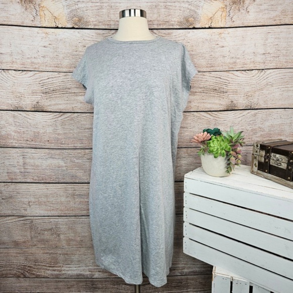 Eileen Fisher Tencel Lyocell Organic Cotton Knit Dress‎ Small Petite